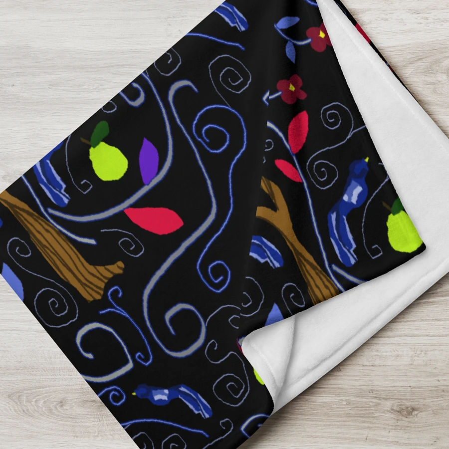 Birds and Scrolls Throw Blanket product image (17)