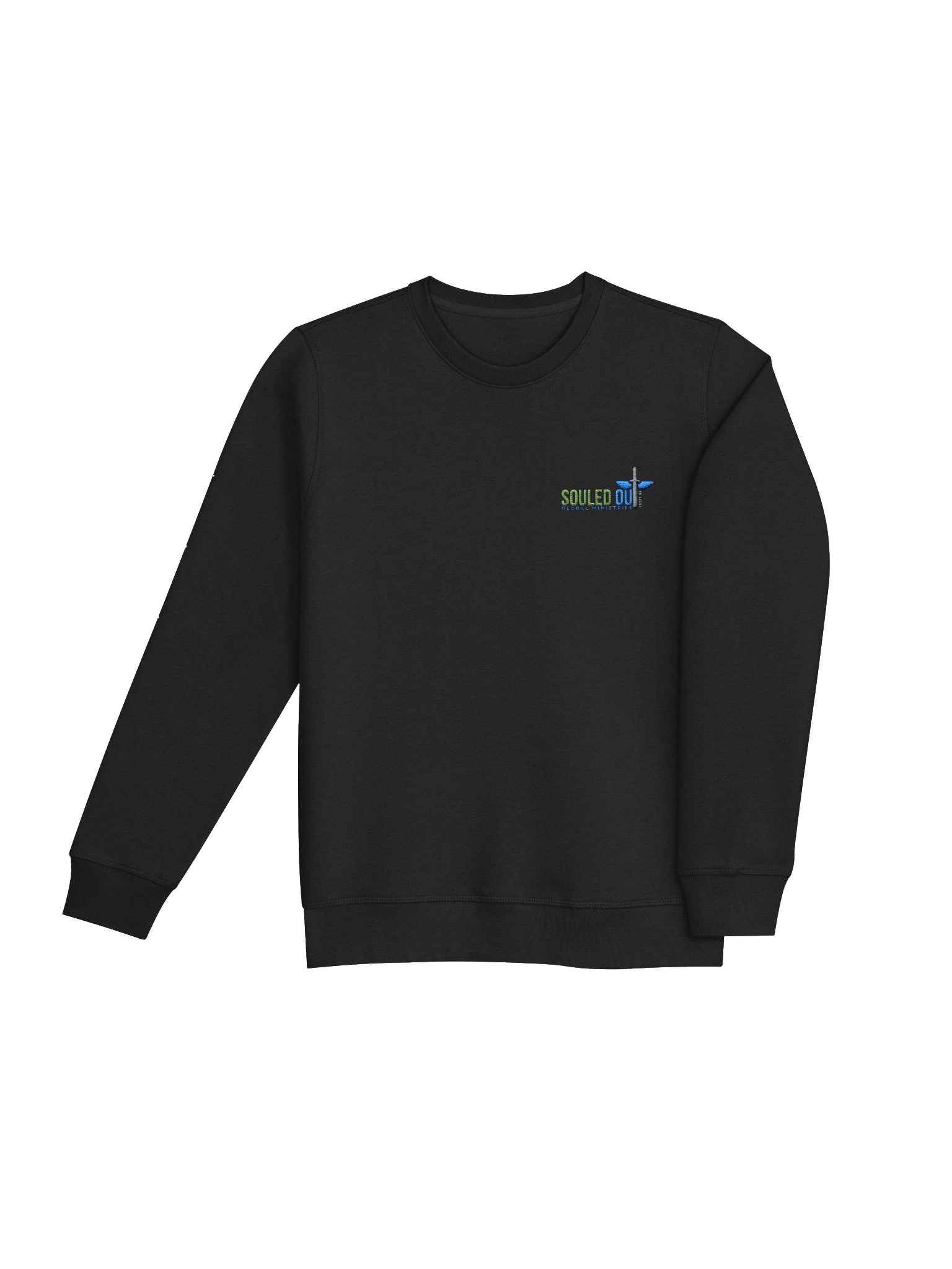 Winged Sword Embroidery Logo Organic Sweatshirt product image (10)