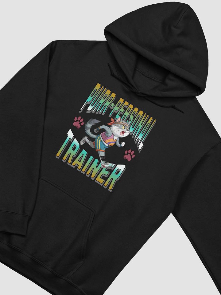 Purr Personal Trainer Cat Hoodie product image (2)