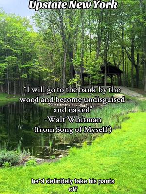 The perfect Walt Whitman setting in Upstate New York #voiceacting #voiceover #southernaccent #nature #poetry #theculturedbumpkin #poetry #waltwhitman #classicliterature #classic #newyork #upstate #upstateny #upstatenewyork 