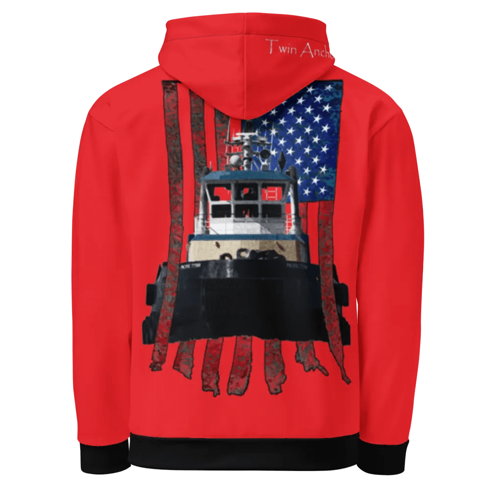 Red Pacific Titan & CE Flage Hoodie product image (5)