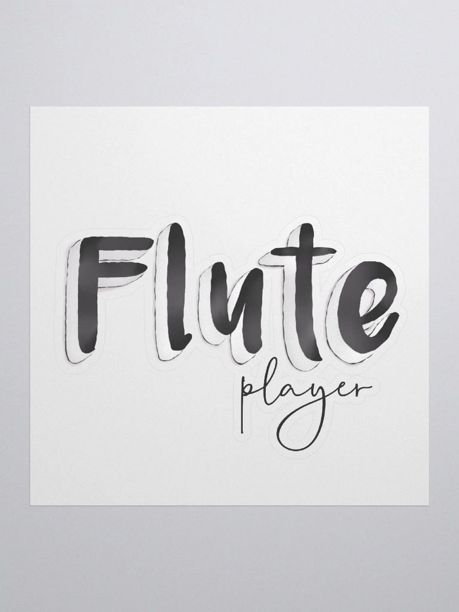 3D Flute Player Typography Sticker product image (1)