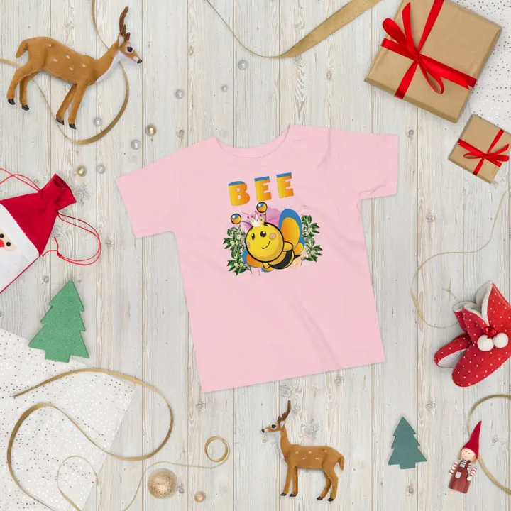 Cute Bee Colorful Lovely T-Shirt – Funny Shirt & Gift for Boys & Girl product image (2)
