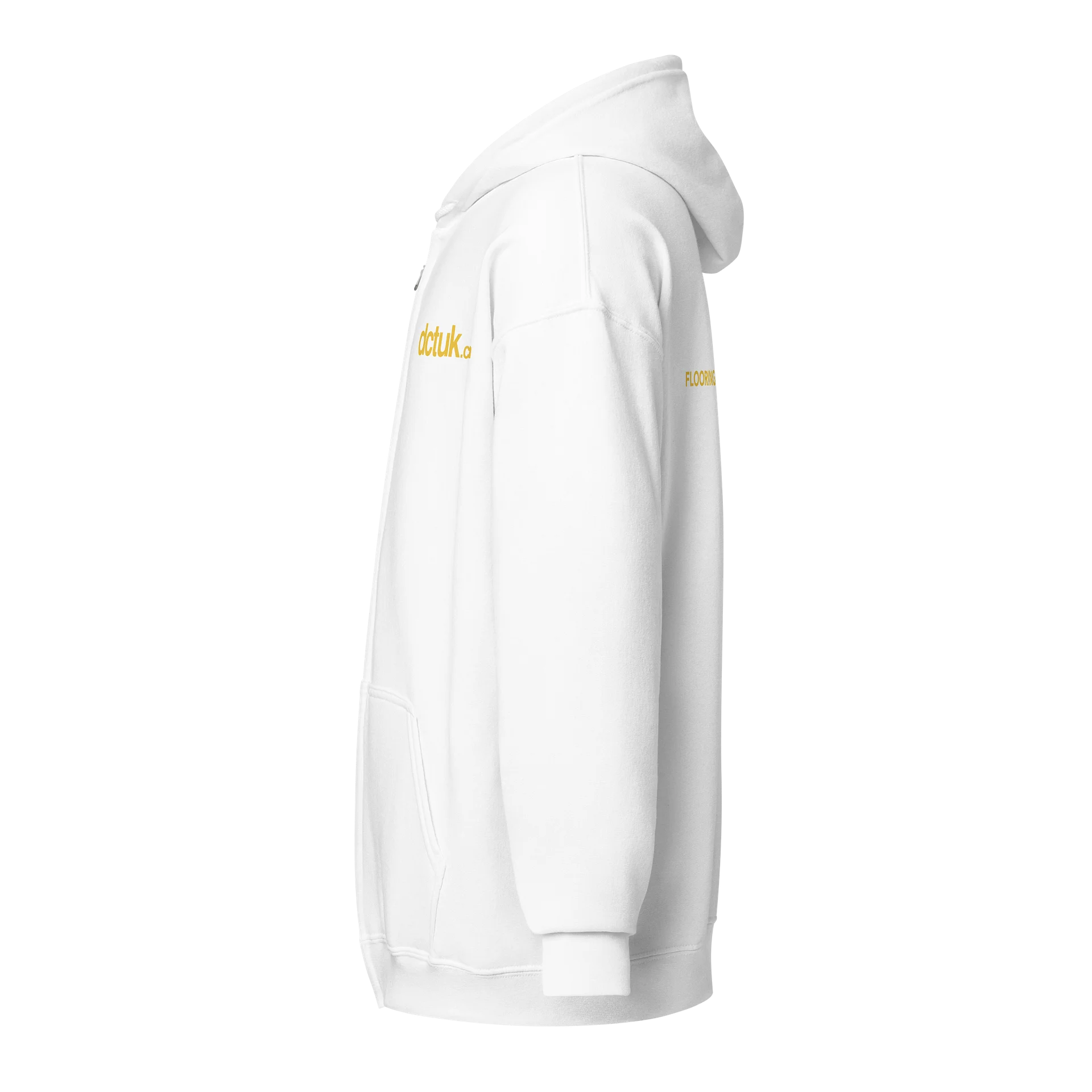 Unisex DCTUK Gold Logo Zip Hoodie product image (3)