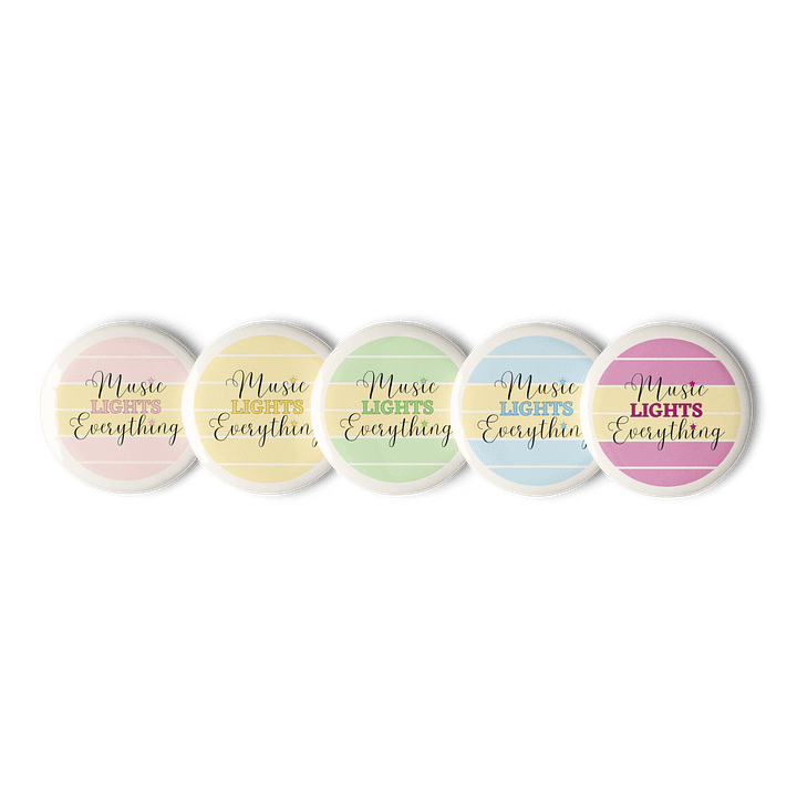 Music Lights Everything Pin Buttons Set product image (1)