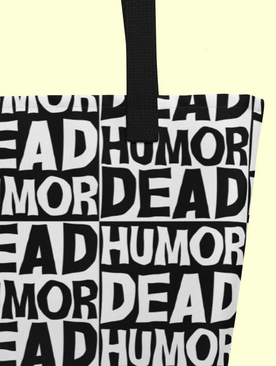 Dead Humor Checkerboard Print Tote Bag product image (3)