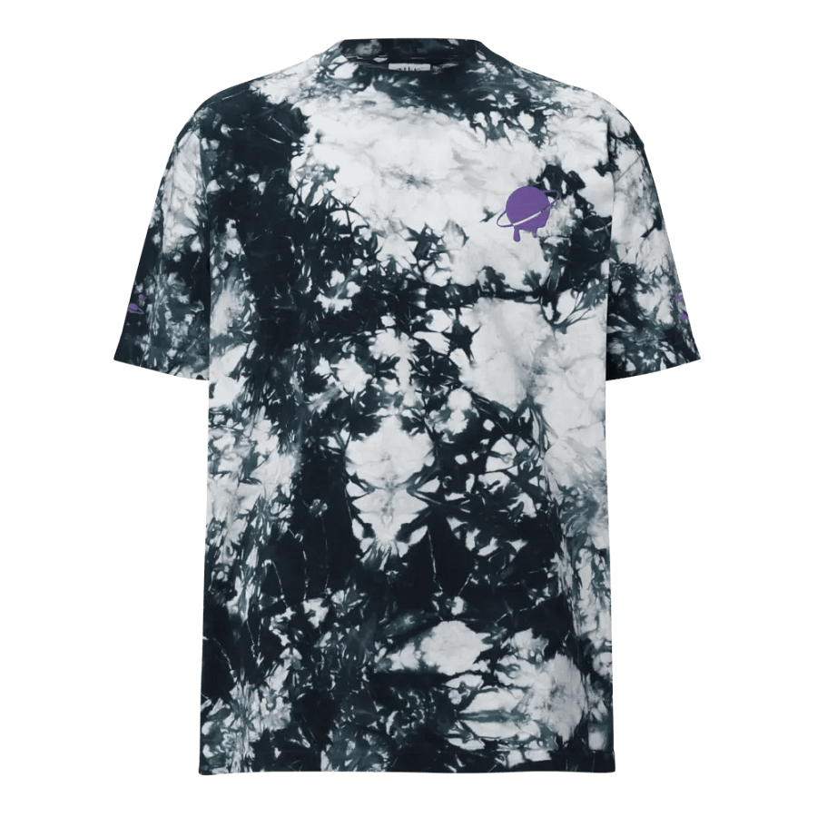 MBK Logo B&W Tie-Dye w/ Purple Embroidery Shirt product image (4)