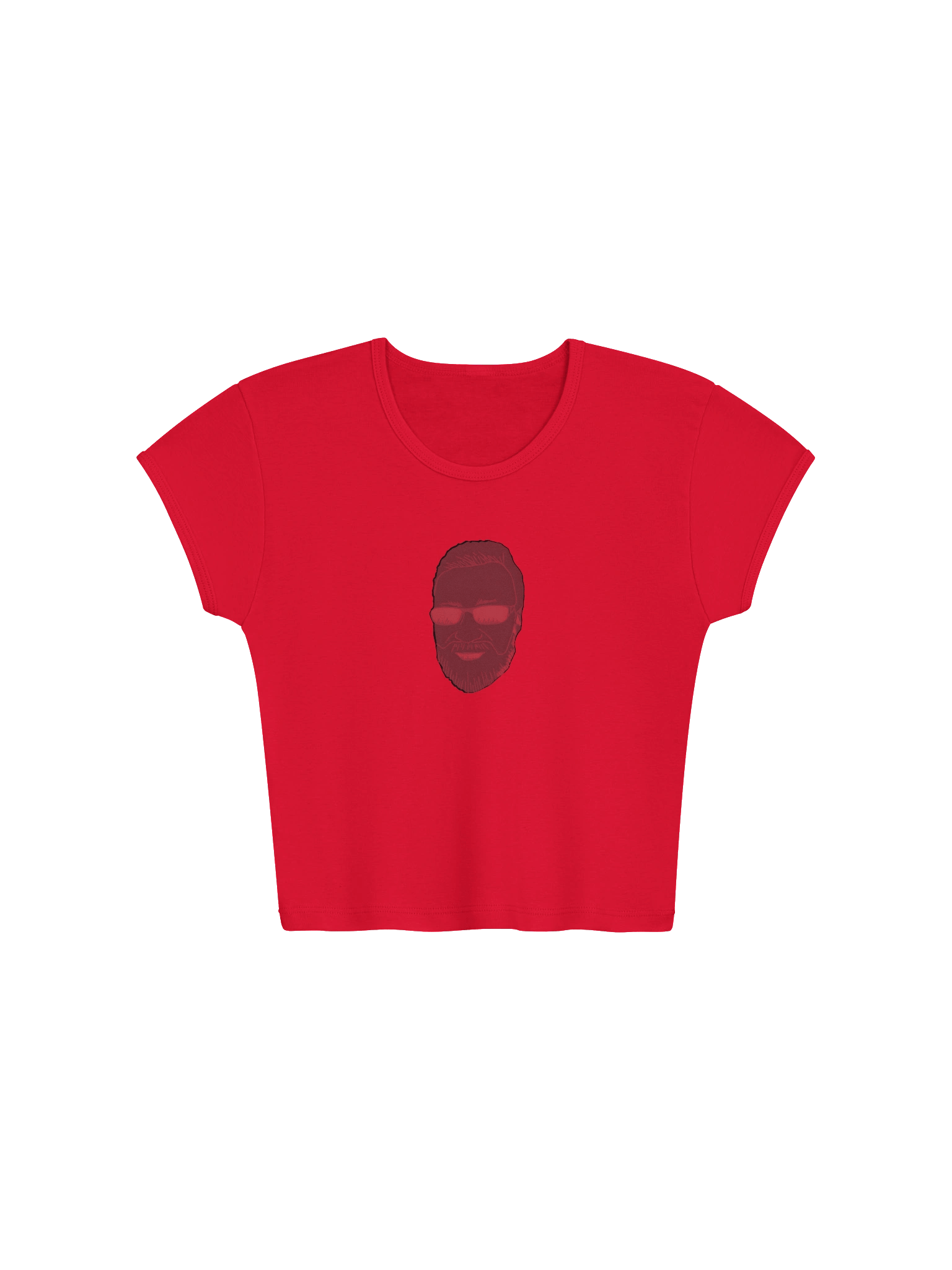 Red Face Baby Tee product image (1)