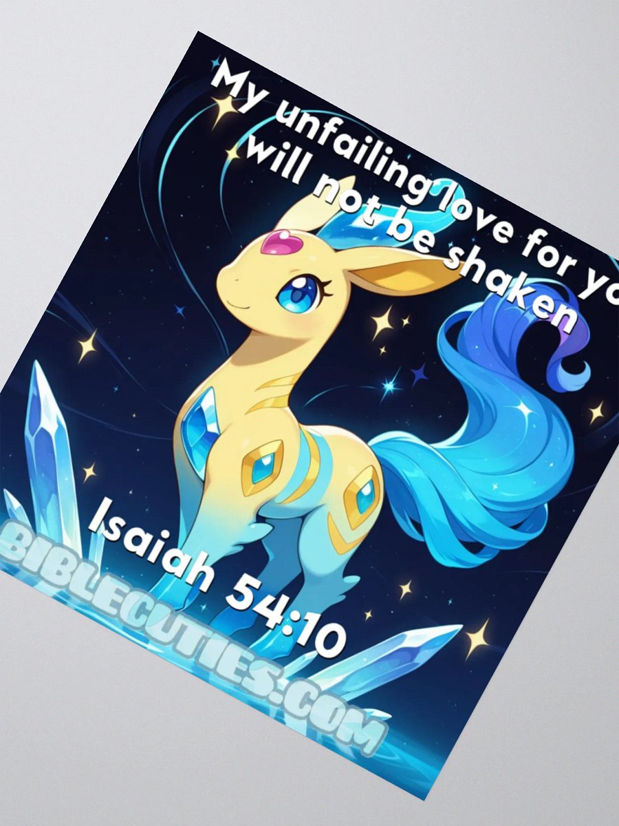 Bible Cuties Victoria - My unfailing love for you will not be shaken Sticker product image (4)