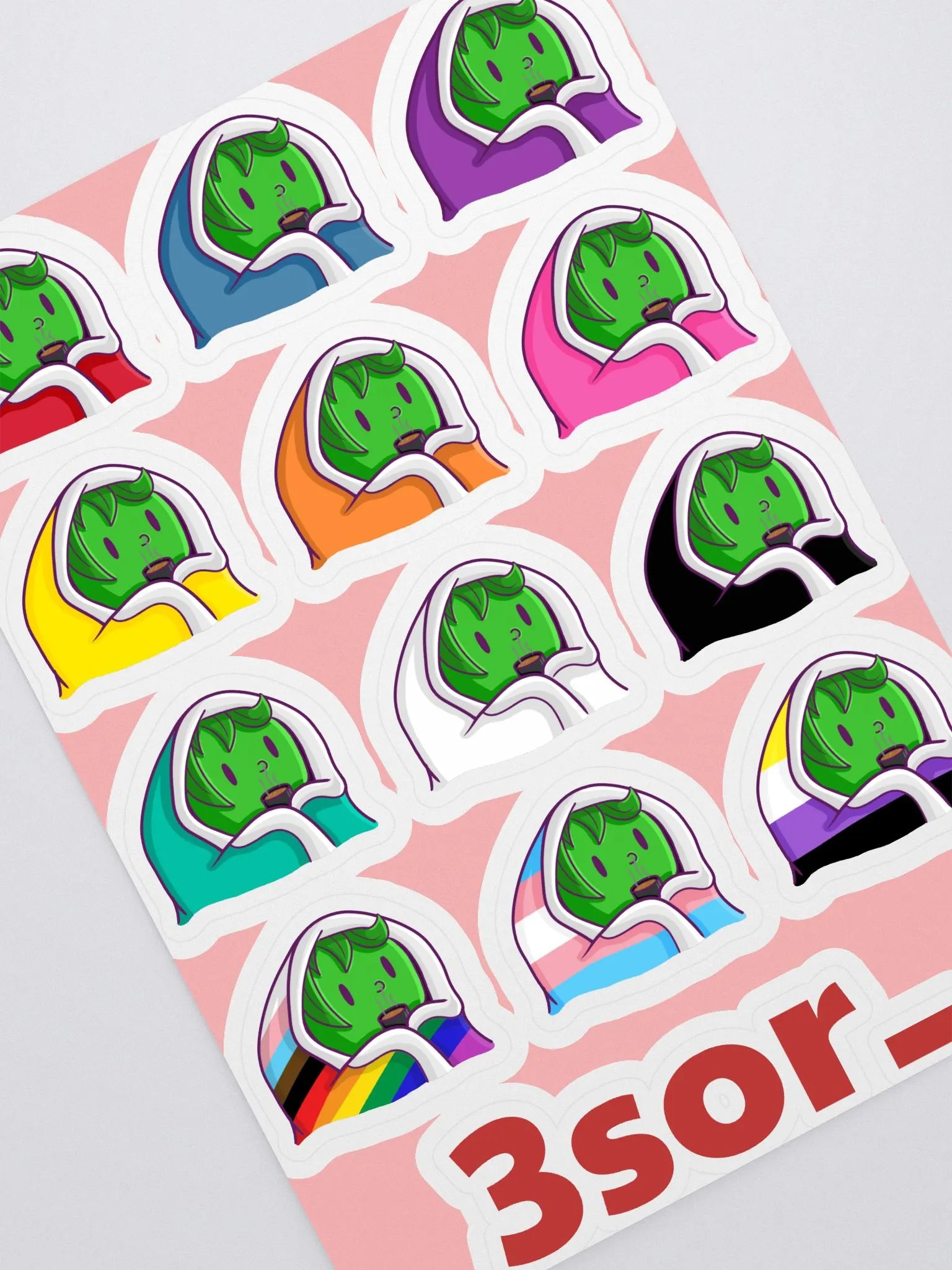 Rose Cuddler Squad Sticker Sheet | Art by Duck product image (2)
