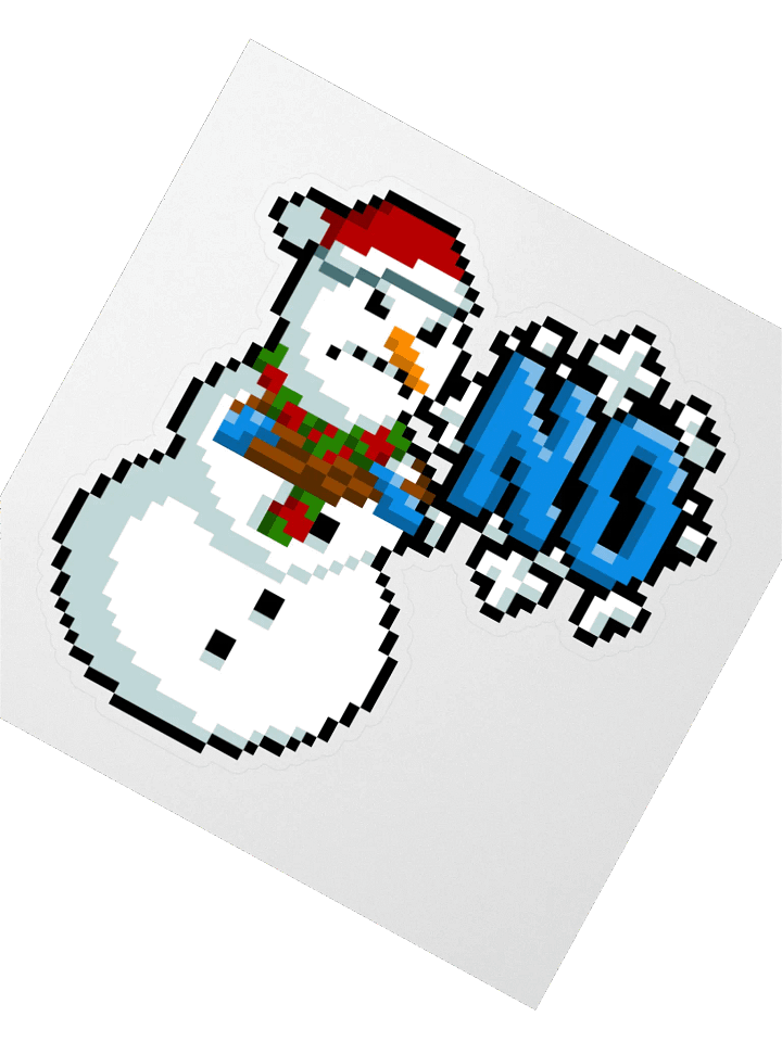 The NO-Man Pixel Art Sticker product image (2)