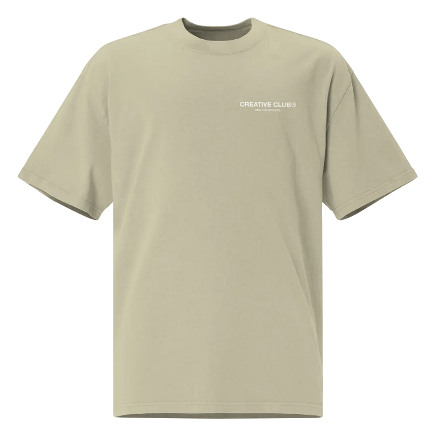 Oversized Creative Club Faded Eucalyptus T-Shirt product image (1)