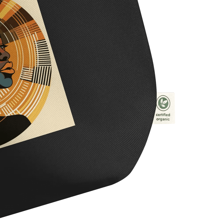 African Queen Tote Bag, Ethnic Art, Elegant Black Shopper, Reusable Grocery Bag, Unique Gift Idea, Fashion Accessory product image (3)