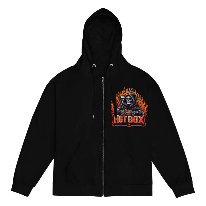 HOT BOX FAM HOT BOX "DEATH" REAPER ZIP UP HOODIE product image (1)