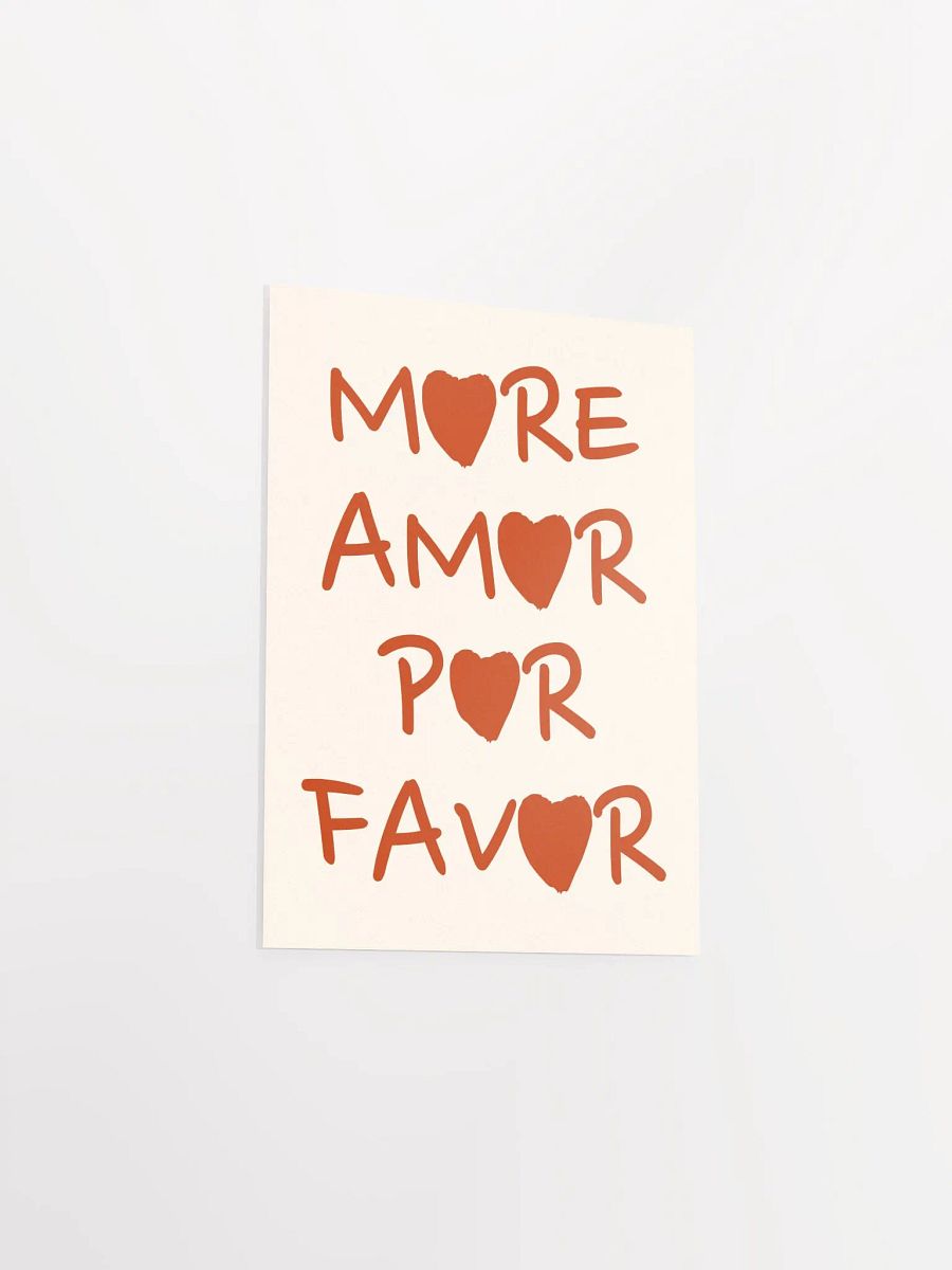 MORE AMOR POR FAVOR Typography Art Print product image (9)