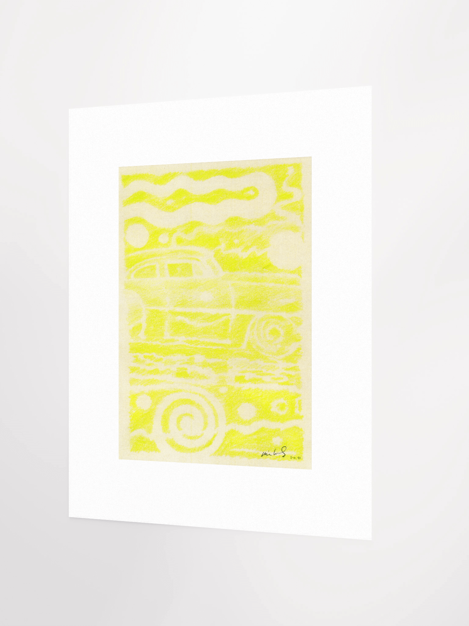 Custom Car (Yellow) 05.11.91 print product image (3)