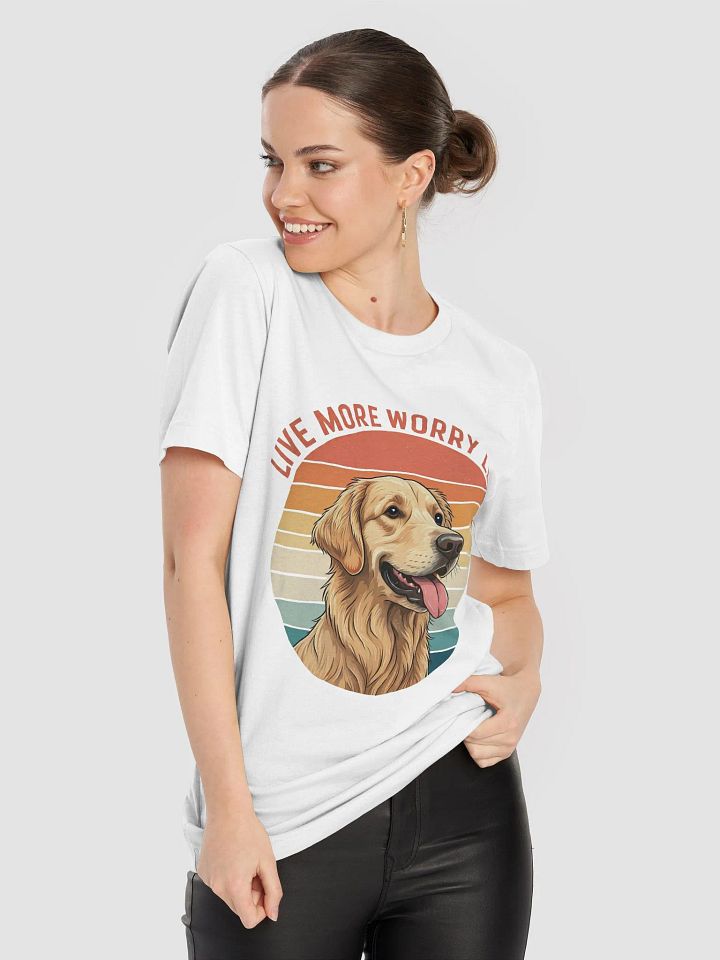 Golden Retriever Live More T-Shirt product image (1)