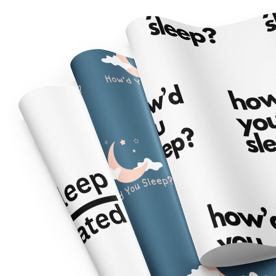 How'd You Sleep Wrapping Paper product image (8)