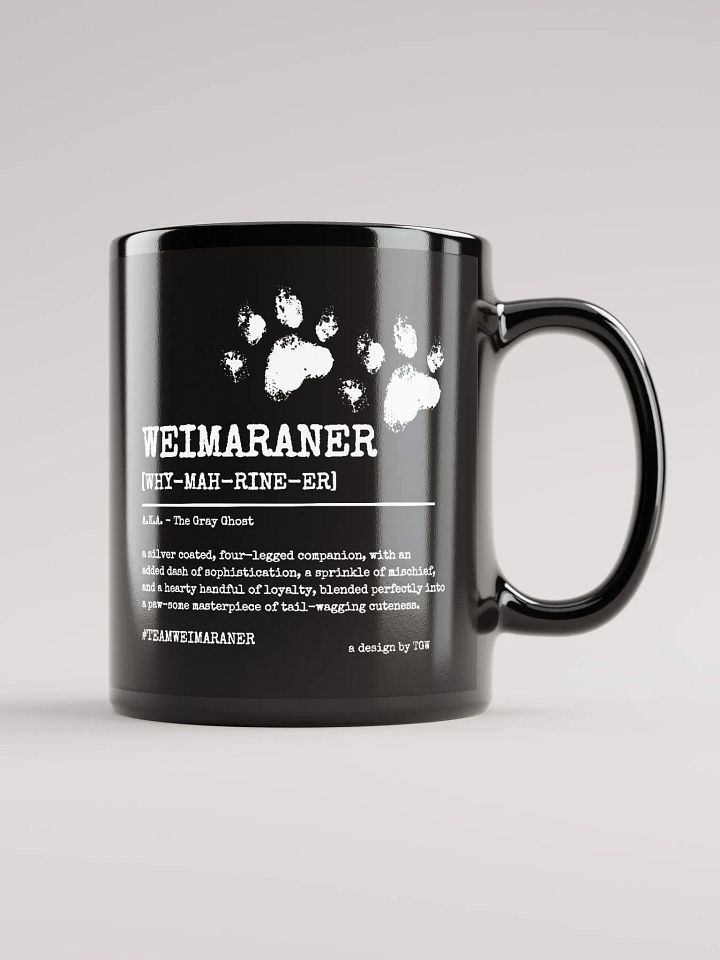Definition of Weimaraner V2 - Black Glossy Mug product image (1)