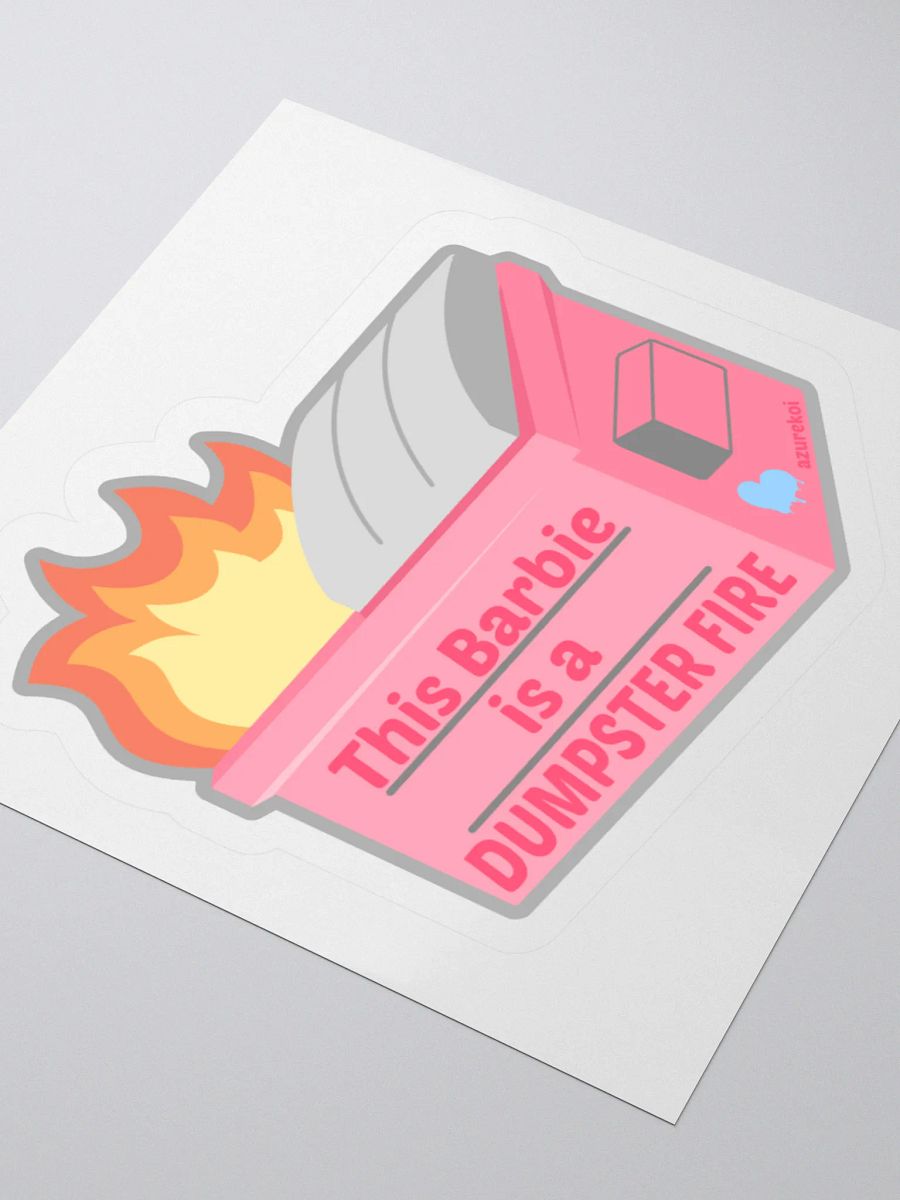 Barbie Dumpster Fire Sticker product image (6)