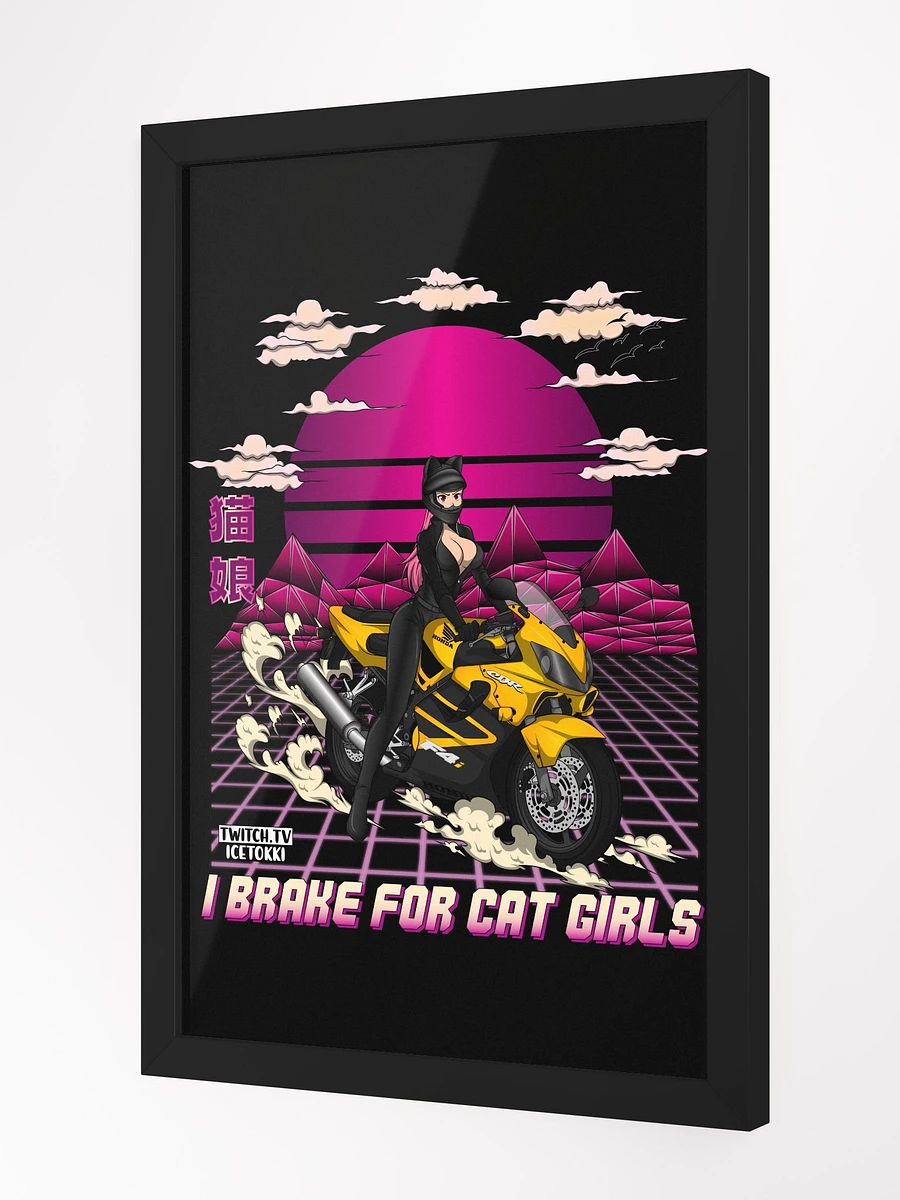 Biker Cat Girl Poster product image (3)