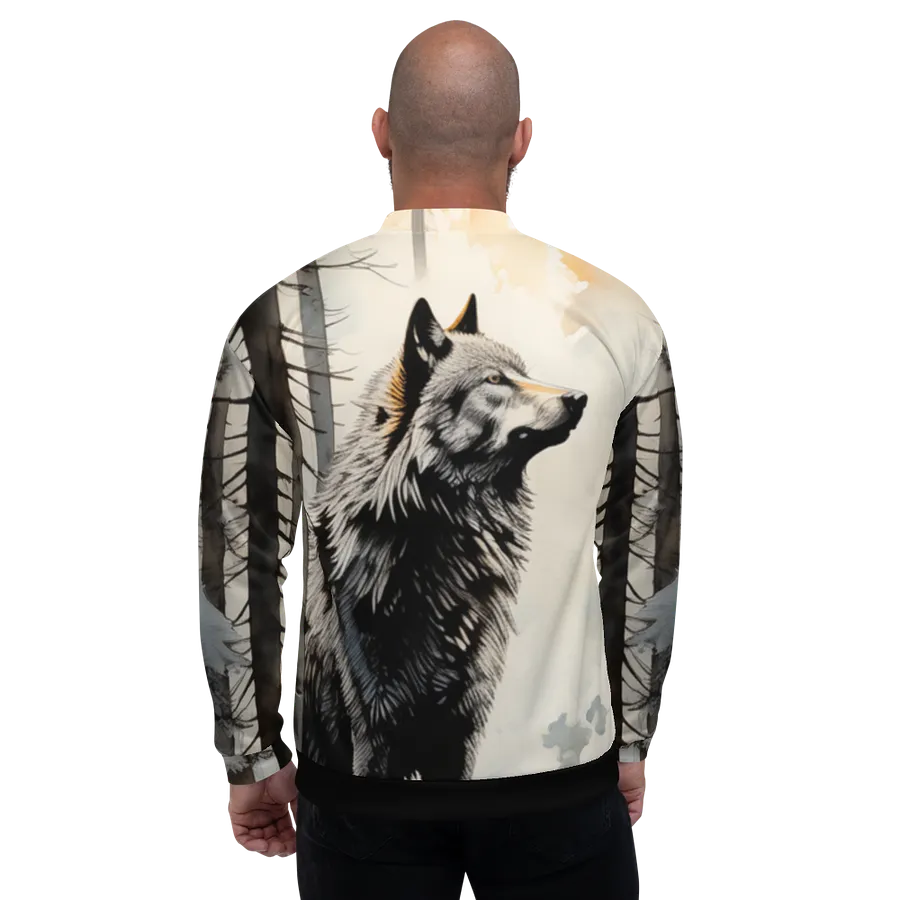 Wolf clearance bomber jacket