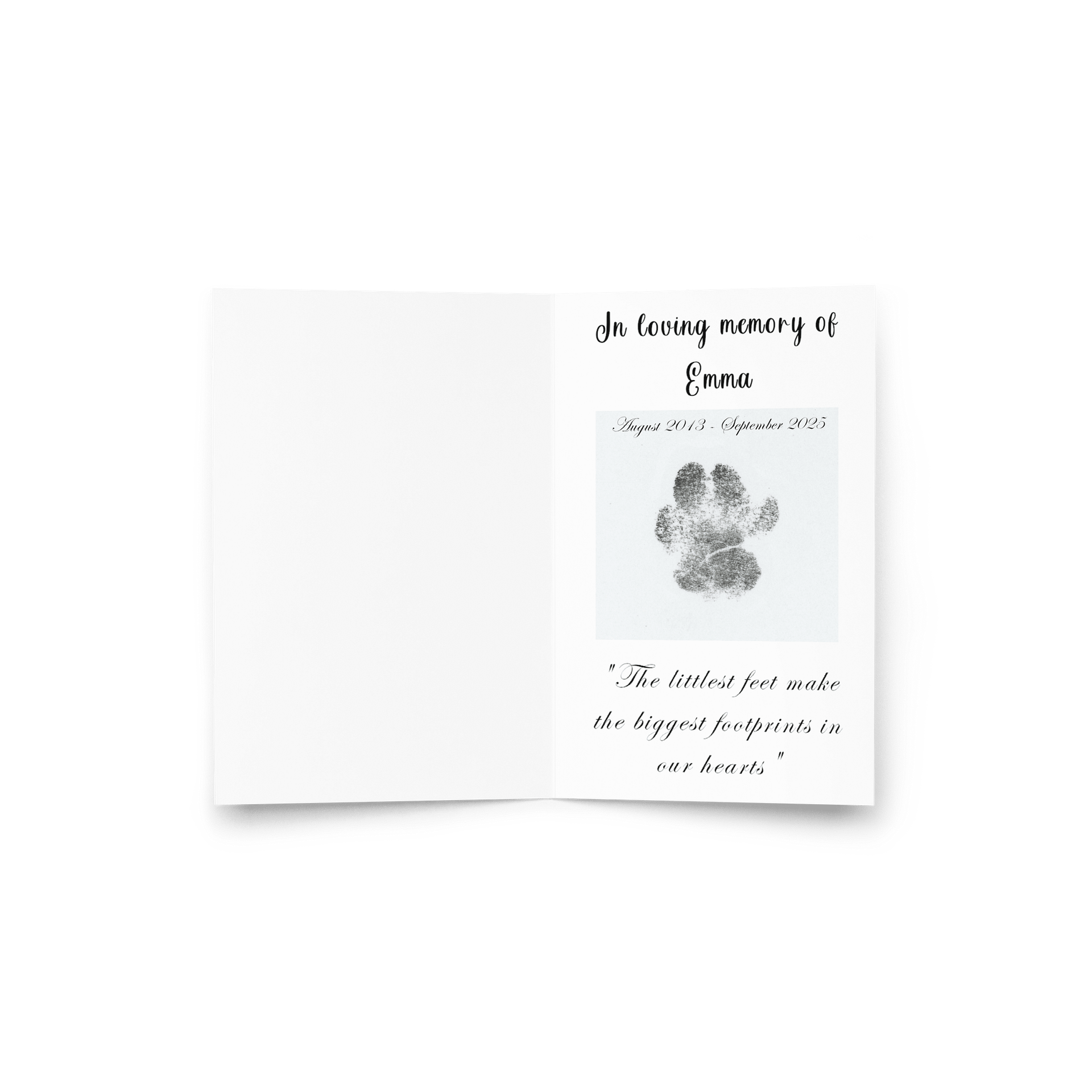 Emma Memorial Card product image (3)