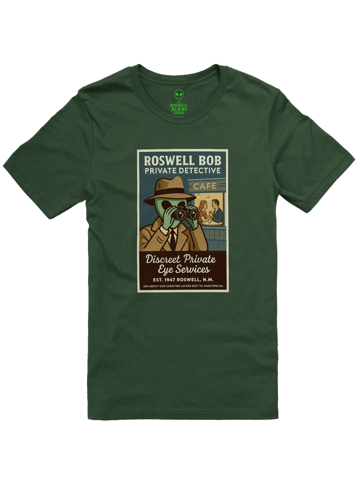 Private Detective Roswell Aliens 1950's Retro Poster Unisex T-Shirt product image (37)