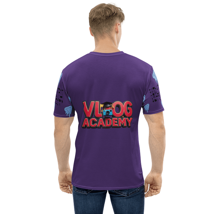 Purple Vlog Academy All-Over Print Crew Neck T-Shirt product image (1)