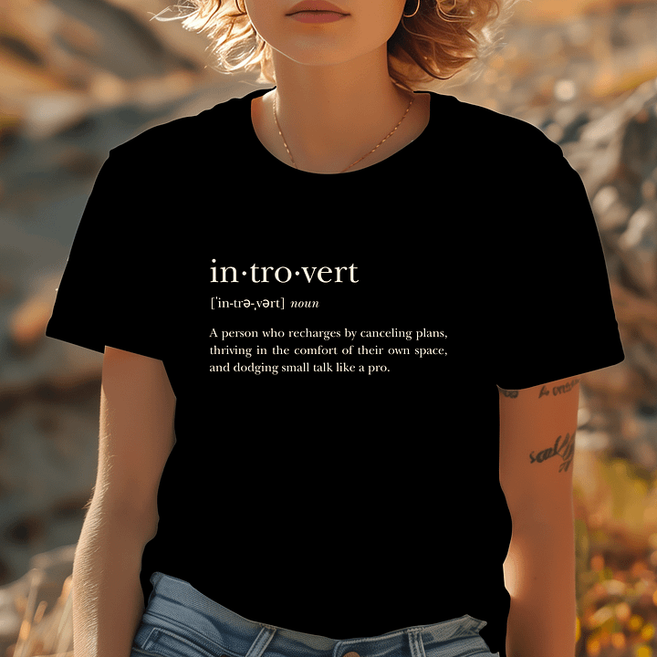 Introvert: A Person who Recharges by Canceling Plans T-Shirt product image (1)