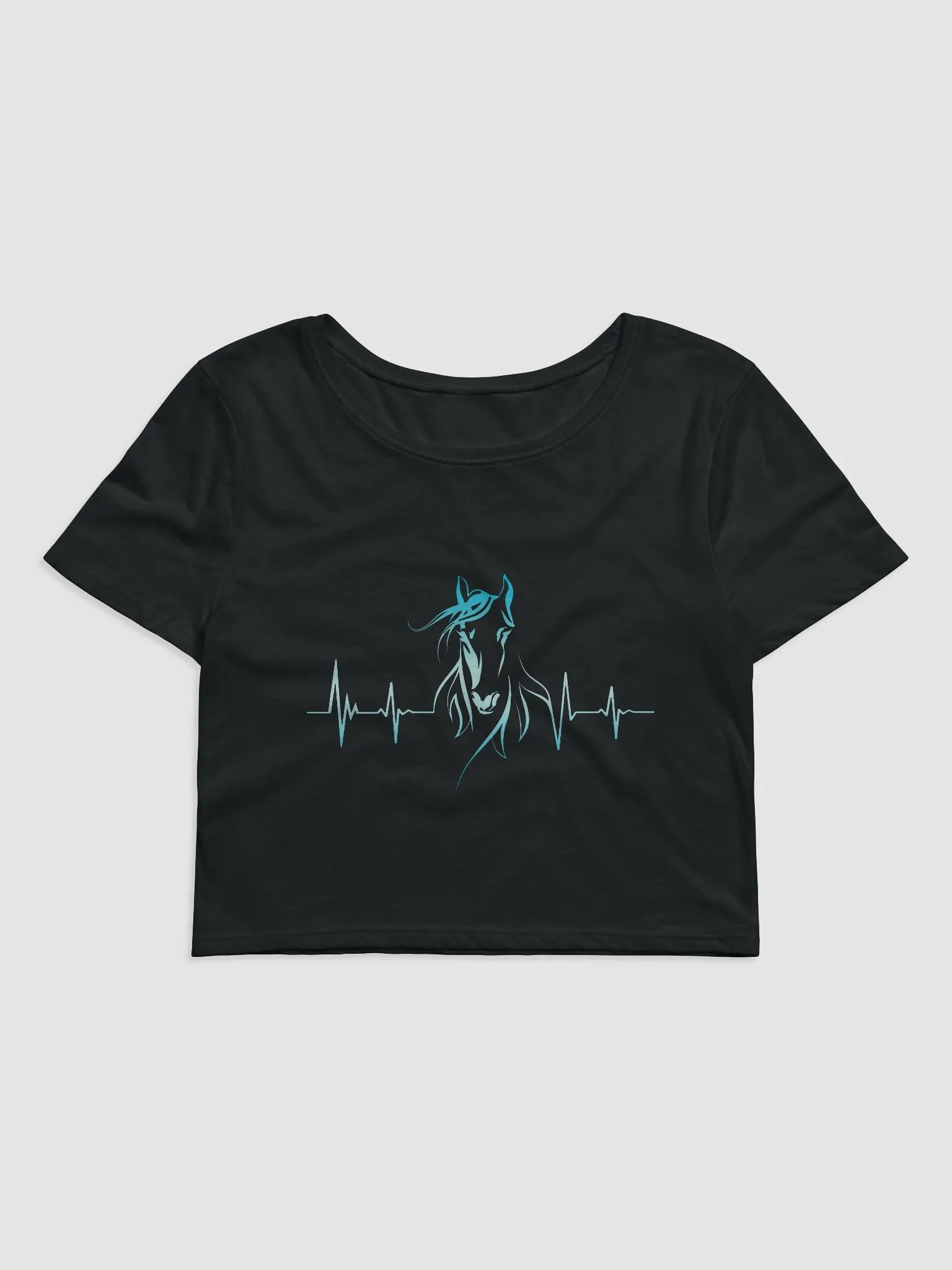 Horse Heartbeat Bella+Canvas Women's Crop Tee product image (4)
