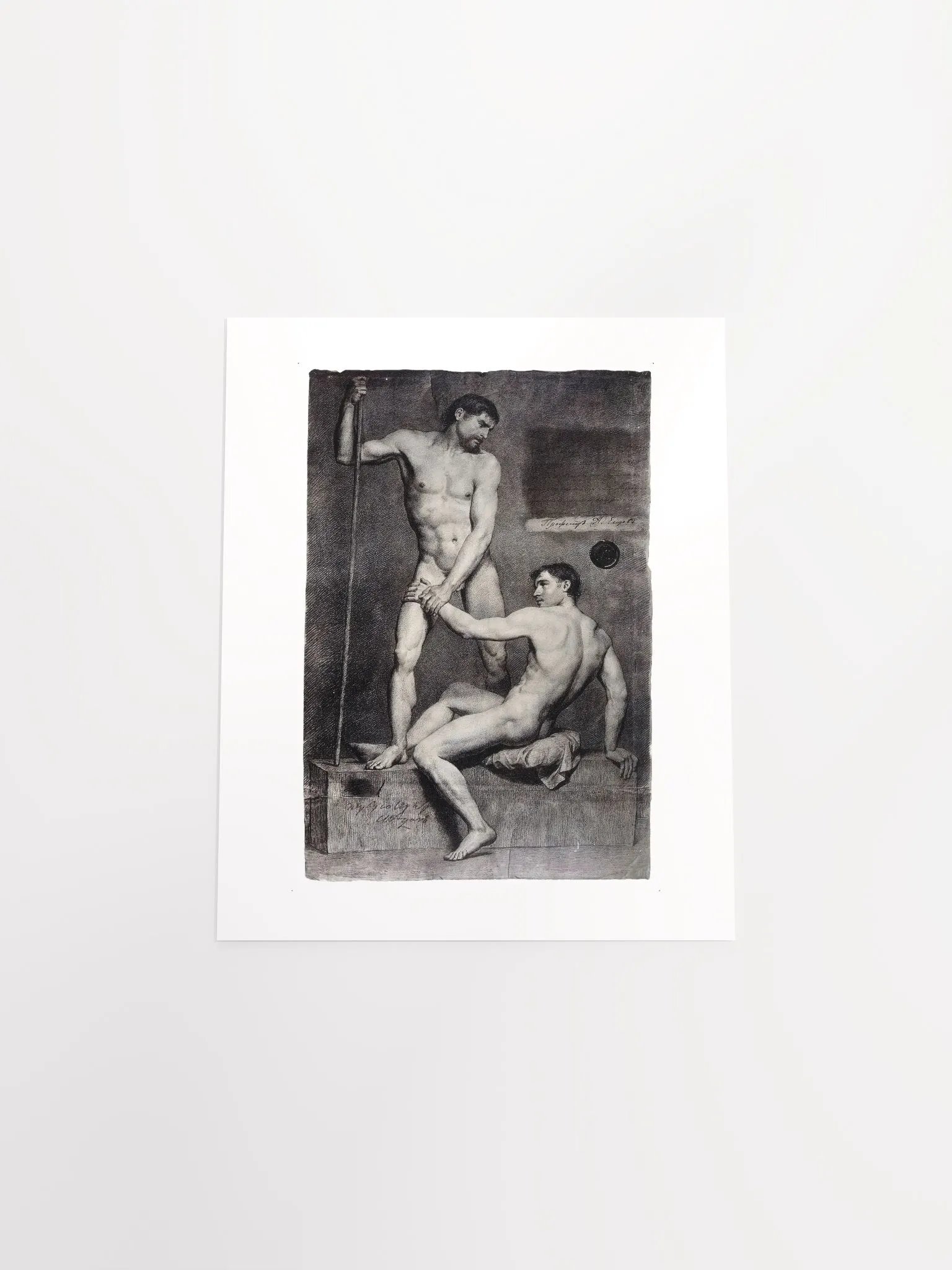 Male Nudes by Alexander Andreyevich Ivanov - Print product image (4)