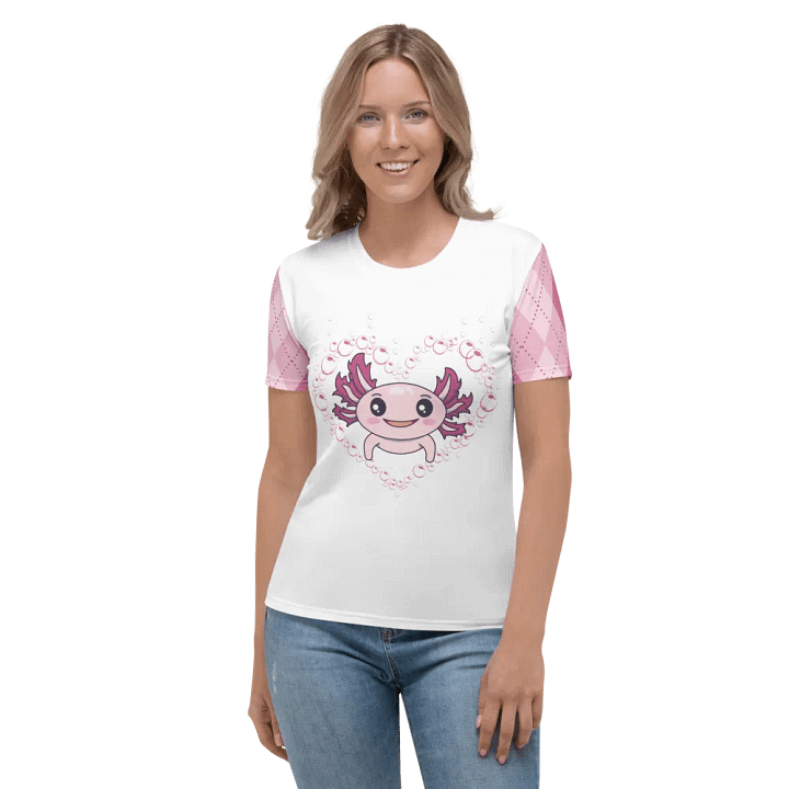Pink And White Axolotl T-Shirt product image (1)