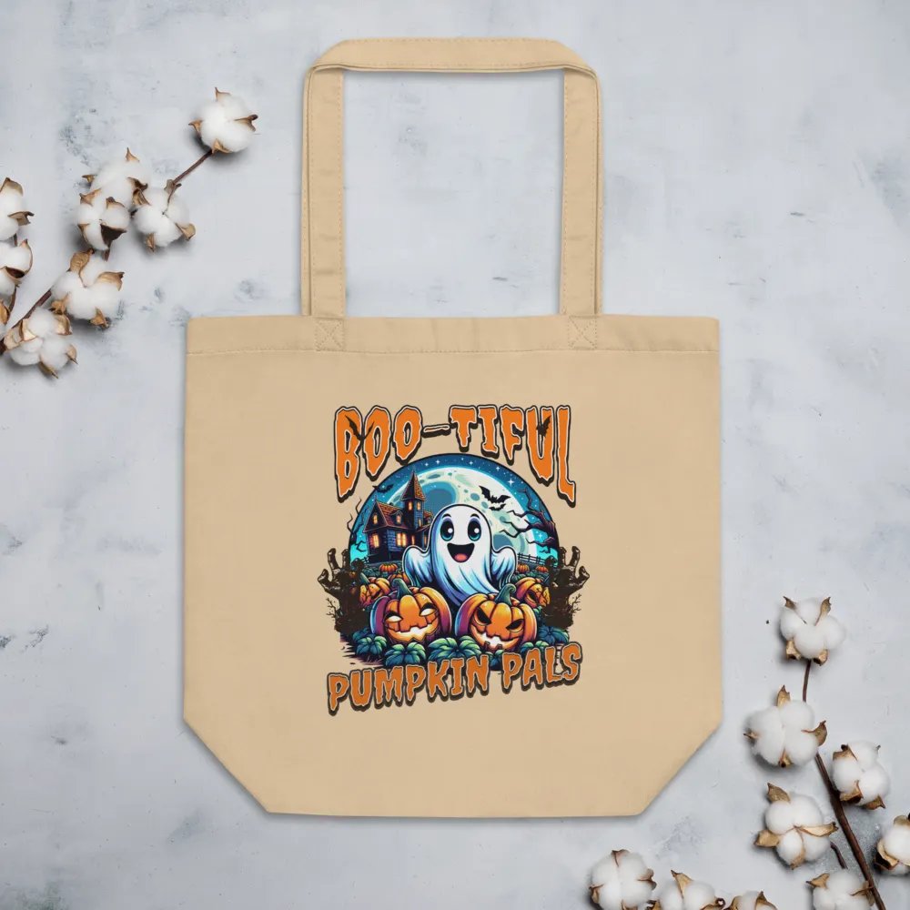 Boo-tiful Pumpkin Pals Organic Tote Bag product image (3)
