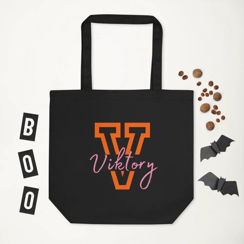 Black Tote (orange & pink logo) product image (6)