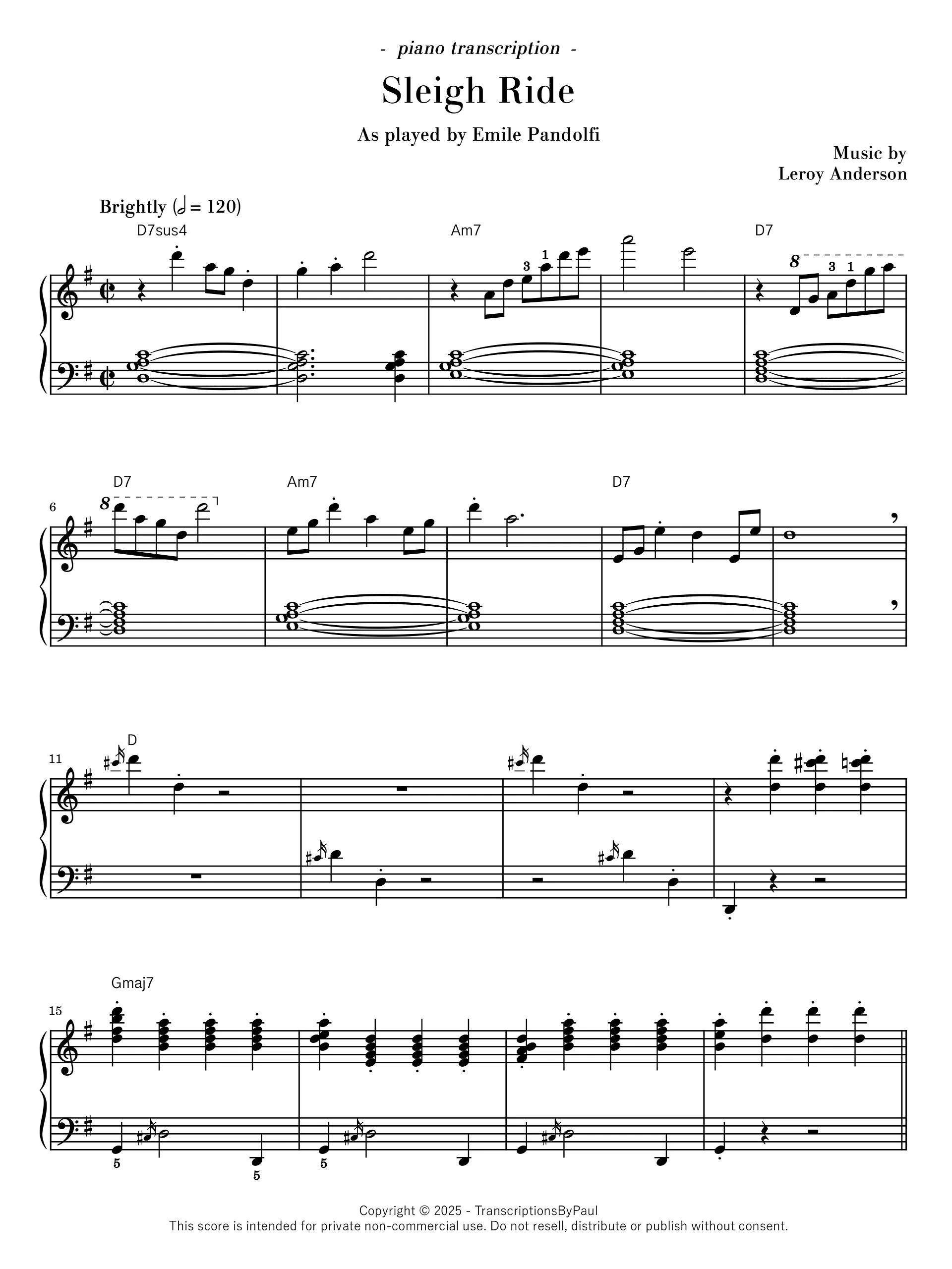 Sleigh Ride - Emile Pandolfi product image (1)