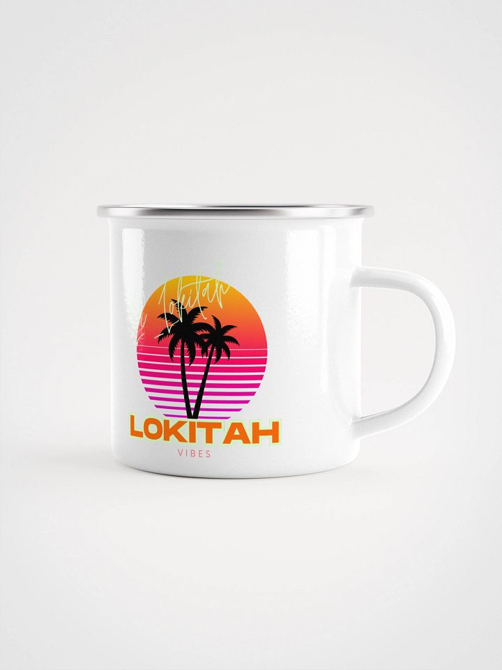 Sunset Palms Enamel Mug product image (1)