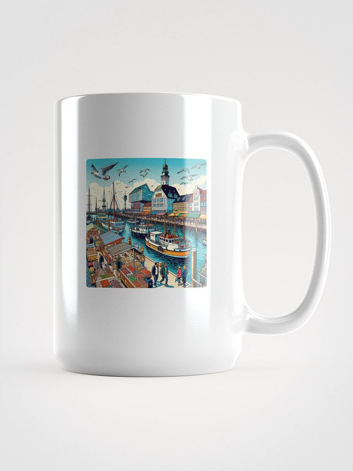 Harbor Hustle Ceramic Mug | Bremerhaven city product image (1)