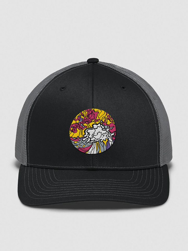 Vibrant Swirls Snapback Hat - Wave at Sunset product image (3)
