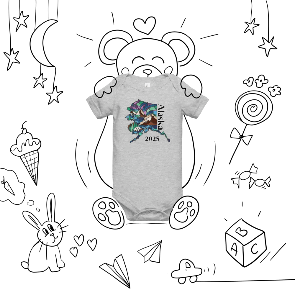 Great Alaskan Family Adventure: Stained Glass Baby Bodysuit product image (6)
