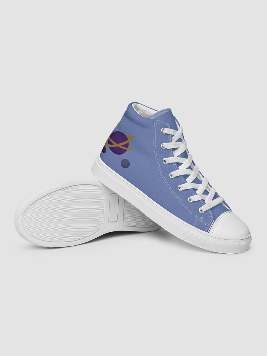 Women’s high top canvas shoes - Blue product image (4)