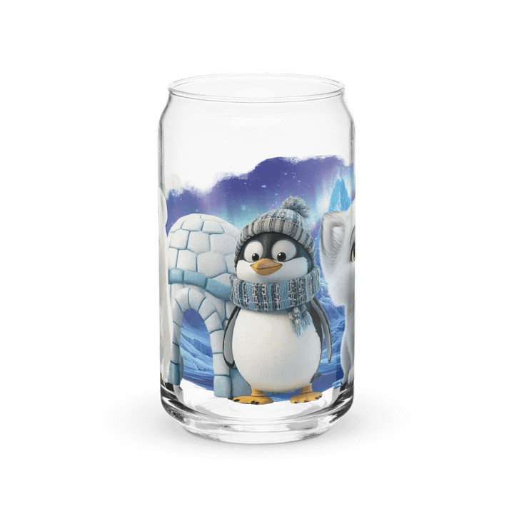 Arctic Friends Glass Can Sipper product image (1)