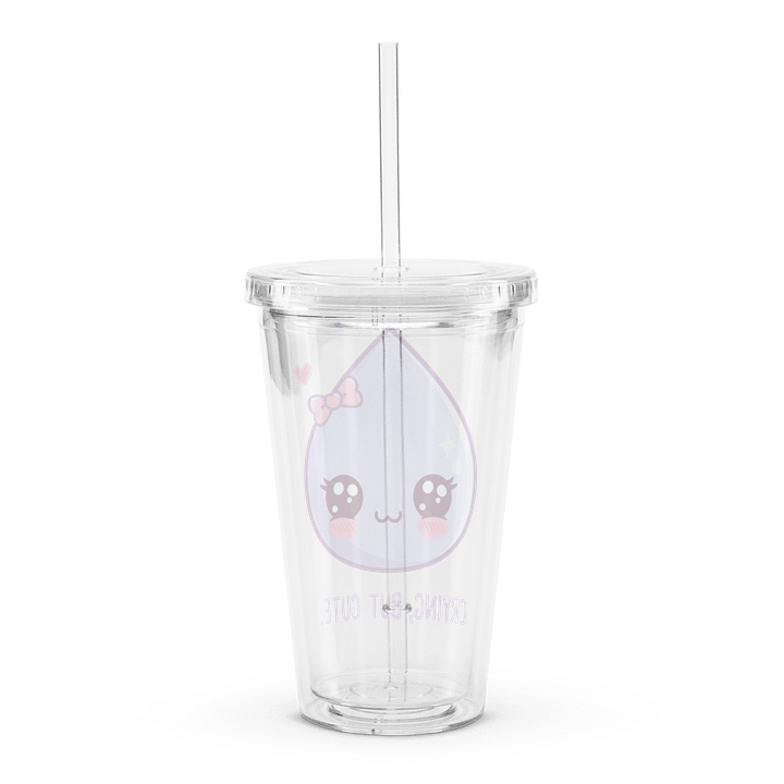 Crying, But Cute – Iced Coffee Cup with Straw product image (2)