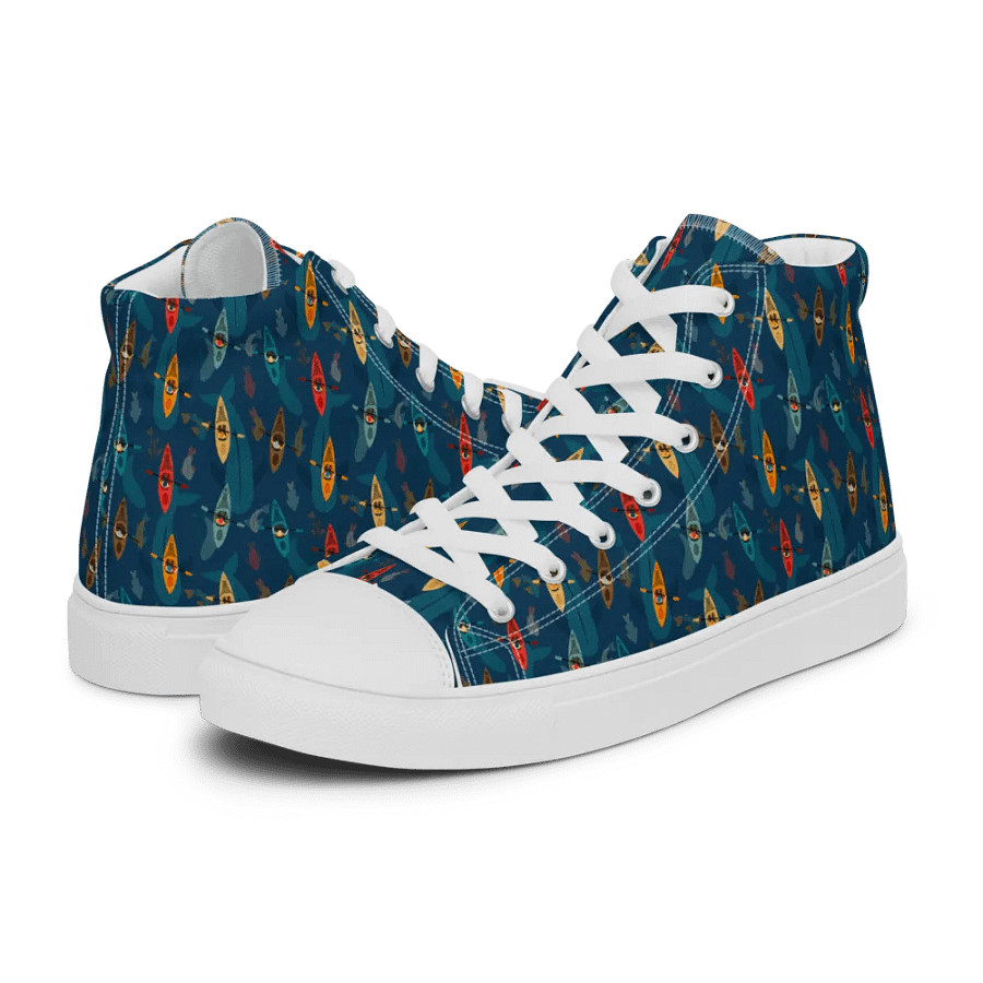 Underwater Surprise - Women High Top Canvas Shoes product image (9)