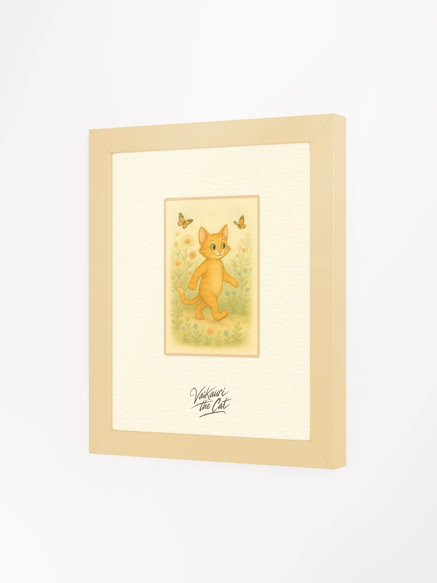 Vaikauri the Cat - Framed Matte Art Print product image (5)