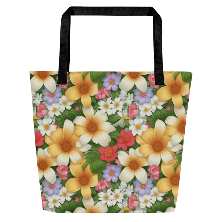 Bold Floral All Over Print Tote Bag product image (1)