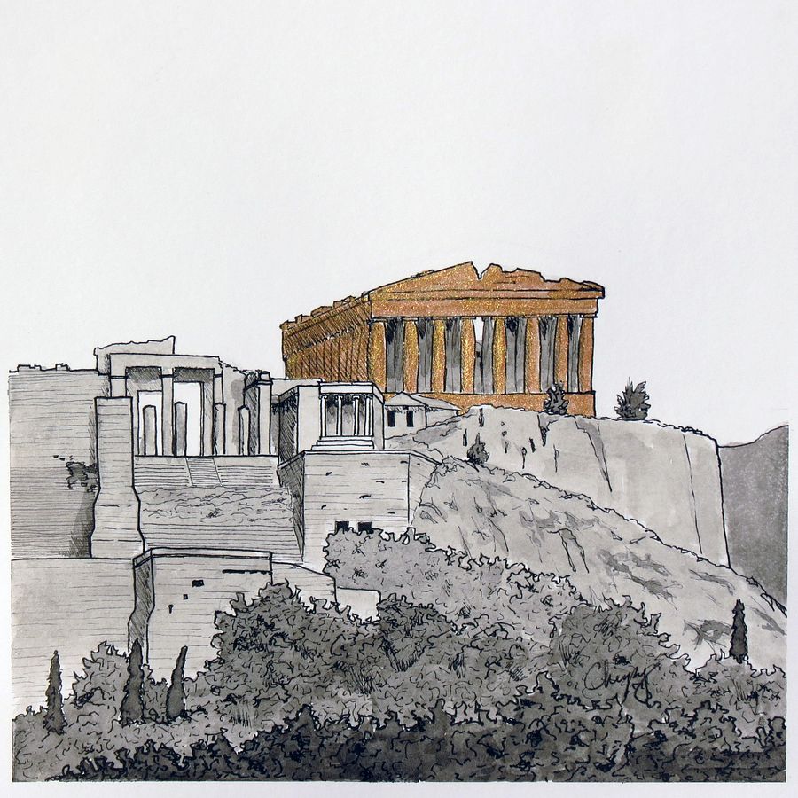 Acropolis - Original Drawing product image (2)