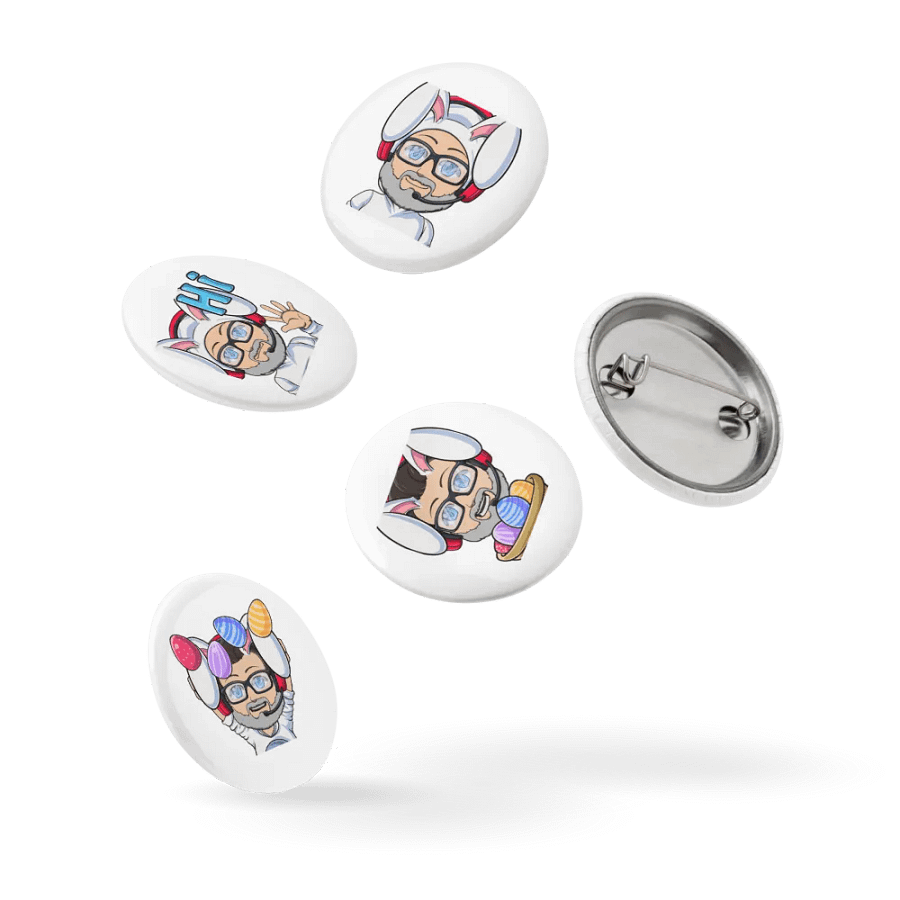 Easter Ricky Pin Buttons product image (9)
