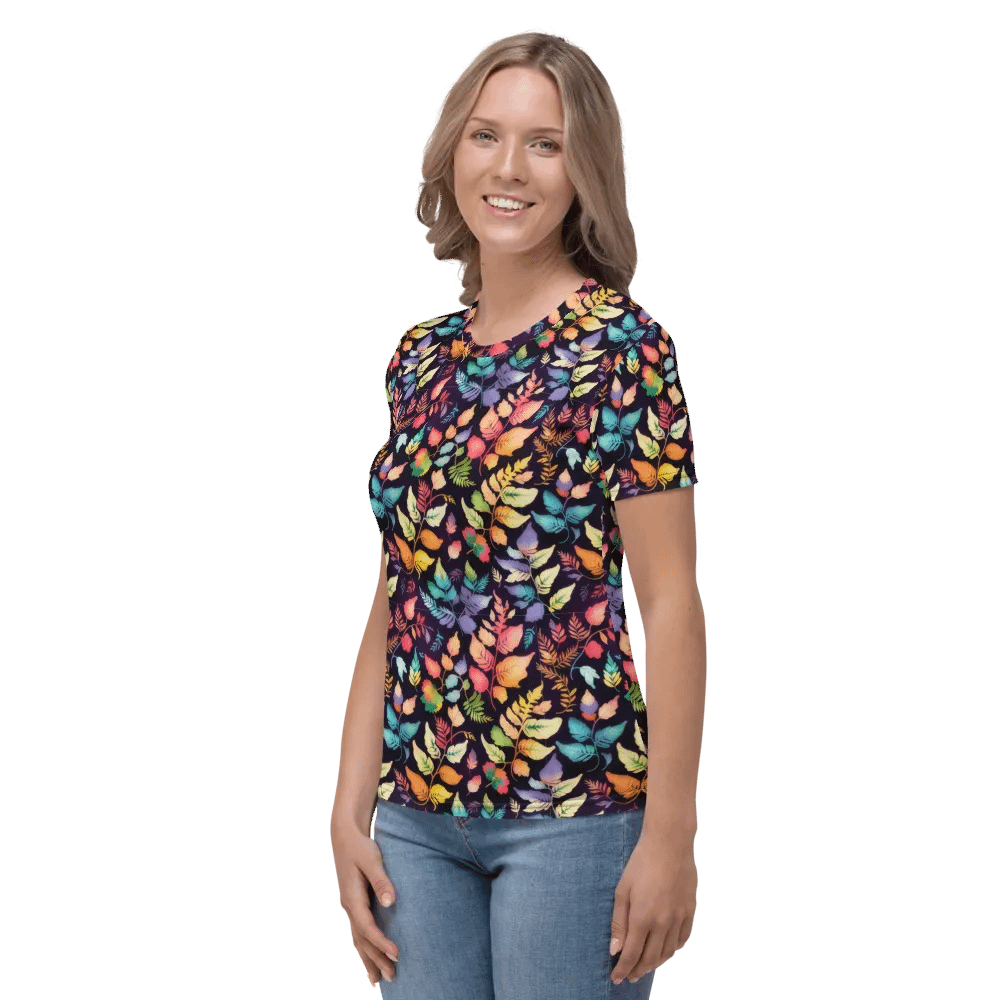 Fern Leaf Pattern All Over Print T-shirt product image (4)
