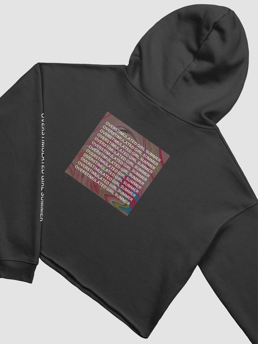 OVERSTIMULATED GIRL SUMMER cropped hoodie product image (7)
